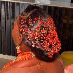 Igbo bridal hair vines