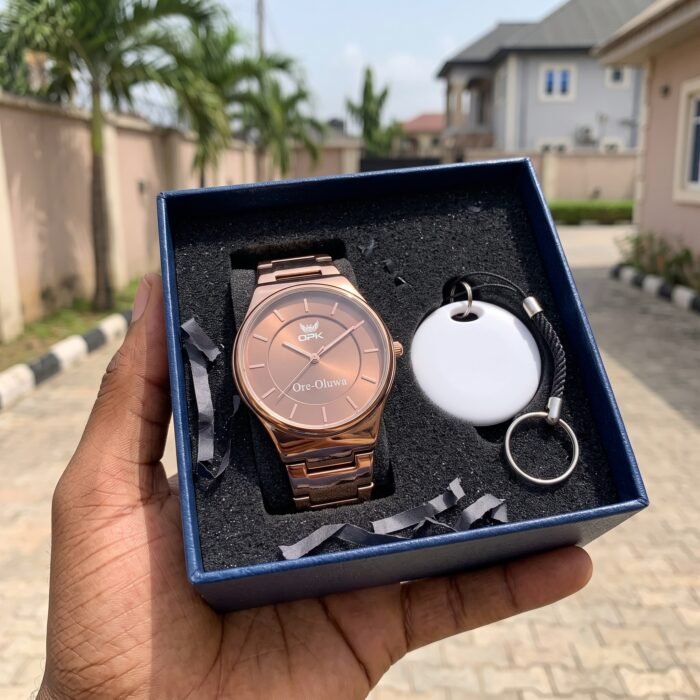 Engraved wrist watch with smart tag is the best gift ideas for everyone