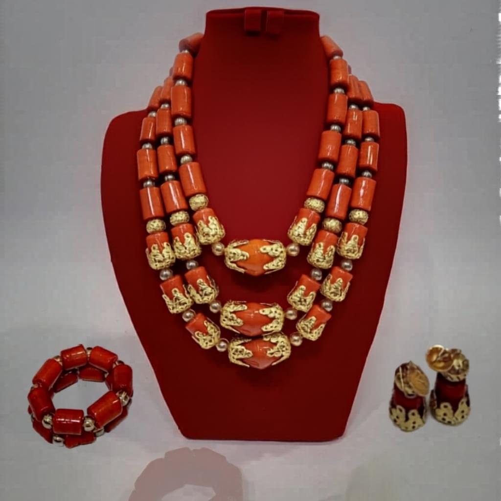 Buy or rent coral bead and other traditional accessories for your next events.